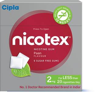 Cipla Nicotex Nicotine Gum 2 Mg Fruity Mint 9x10 Pieces Pack Of 10 24 Hour Patch Smoking Patch Price In India Buy Cipla Nicotex Nicotine Gum 2 Mg Fruity Mint 9x10 Nicotex nicotine patch is a skin/transdermal patch that works on the proven principle of nicotine replacement therapy and helps in quit smoking in 12 weeks.