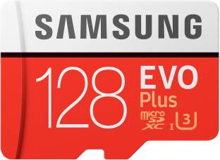 SAMSUNG EVO Plus 128 GB SD Card Class 10 100 MB/s  Memory Card
