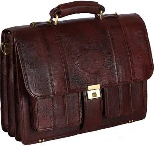 Leather Villa Lv 100 Genuine Leather 17 Laptop Mens Briefcase Bag 15 6 Laptop Compartment