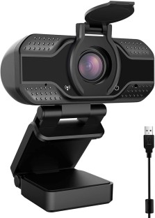 Akyta HD Streaming Webcam 1080P Flexible Rotatable Clip with Tripod Mount Hole OBS Laptop Facebook Video Calling and Recording Web Camera YouTube Skype USB Camera for Computer Desktop 