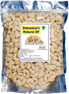 Debankan's Natural DF 1 KG Cashew (KAJU) Nuts, Big Size High Quality (Kaju Sabut, Whole Cashews) Cashews