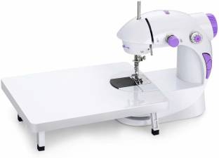 QUINTEN Portable Mini Sewing Machine for Home Use with Extension Table, Stitching Machine for Home, Ta...