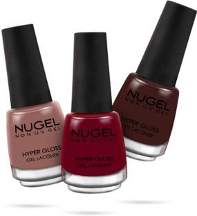Nugel Non Uv Gel Nail Polish 3pcs Combo 13ml Each N 06 All Clear 01 Pure Black 59 White Linen 60 Price In India Buy Nugel Non Uv Gel Nail Polish