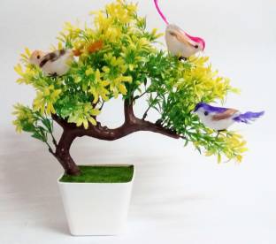 Aj style Green Bougainvillea Artificial Flower with Pot Price in India -  Buy Aj style Green Bougainvillea Artificial Flower with Pot online at  