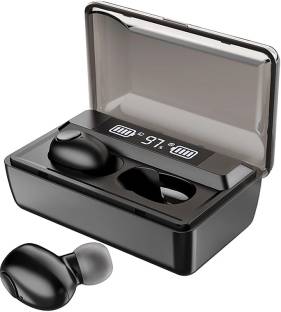 RGMS Earbuds Hi-Fi Stereo Sound W/Mic LCD Digital Display Bluetooth Headset