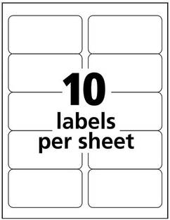 Oddy ST-10A4100 ( 10 LABEL SHEET) PACK OF 100 SELF ADHESIVE ...