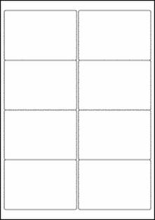 Oddy ST-8A4100 ( 8 LABEL PER A4 SHEET) PACK OF 100 self ...