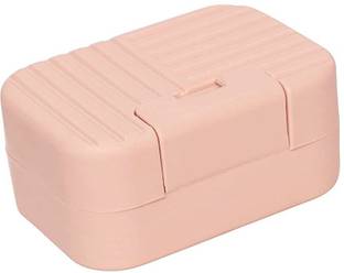DARSHANAM WORLD DRSM Useful Portable Waterproof Plastic Soap Case Box Holder Dish Container (1pcs 12 x 8 x 4.5 cm.)