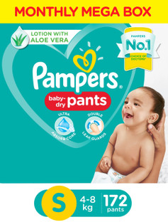 pampers pants 4 monthly pack