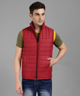half sleeve winter jacket for men