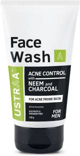 USTRAA  Acne Control - With Neem & Charcoal Face Wash