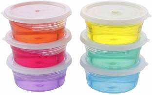 IKIS 6 Colors Crystal Clay Kids Slime Toys, Children Educational Creative Handmade DIY Toys, Stress Relief Sludge Toy Multicolor Putty Toy
