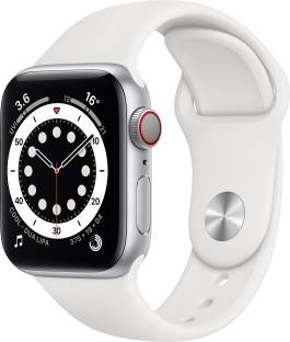 APPLE Watch Series 6 GPS + Cellular M06M3HN/A 40 mm Silver Aluminium Case with White Sport Band