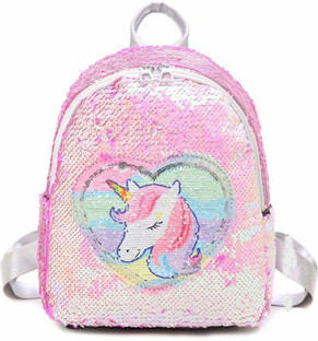 reversible sequin unicorn backpack
