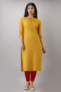 Henal Women Printed Straight Kurta 