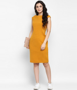 mesh sleeve dress black