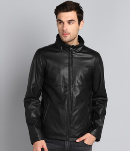 perforated leather jacket mens