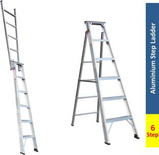 Flipkart SmartBuy 6 Step Dual Purpose Aluminium Ladder