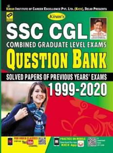 Kiran SSC CGL Combined Graduate Level Exams Question Bank (Solved Papers Of Previous Years Exams) 1999 2020 (English)