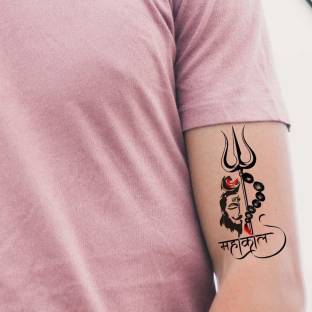 Ordershock Mahakal with Trishul Tattoo Waterproof Men and Women Temporary  Body Tattoo - Price in India, Buy Ordershock Mahakal with Trishul Tattoo  Waterproof Men and Women Temporary Body Tattoo Online In India,