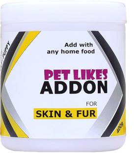 PET LIKES ADDON for Skin & Fur(Coat shine in 4 weeks) Chicken, Sea Food 0.4 kg Dry Adult, Young Dog Fo...
