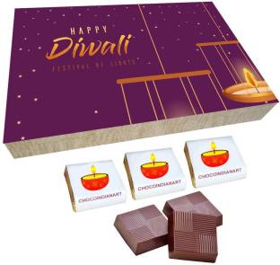 CHOCOINDIANART Sweeet Happy Diwali 11, 12pcs Delicious Chocolate Gift Box, Truffles