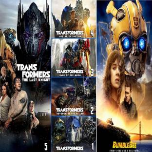 Transformers 1 to 5 & Bumblebee (6 movies) dual audio Hindi & English clear  voice &