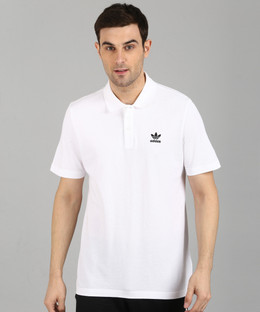 ADIDAS ORIGINALS Solid Men Polo Neck White T-Shirt - Buy ADIDAS ORIGINALS  Solid Men Polo Neck White T-Shirt Online at Best Prices in India |  Flipkart.com