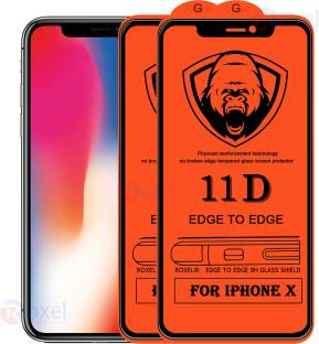 Roxel Edge To Edge Tempered Glass for Apple iPhone X