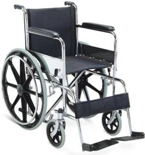 VMS Careline Royal Mag Wheel Regular Foldable Wheelchair with Safety Belt Manual Wheelchair
