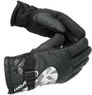 Decade Motorsport Street Gloves Black and Gray, Medium/Large 