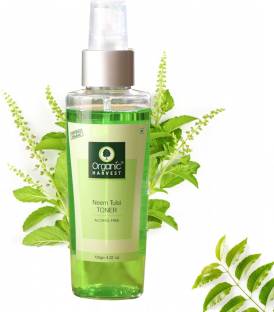 Organic Harvest Neem Tulsi Toner For Men & Women, Minimising Large Open Pores, Removes Excess Oil, Best Organic Toner Spray For All Skin Type, 100% Organic, Paraben & Sulphate Free – 125 ml Men & Women