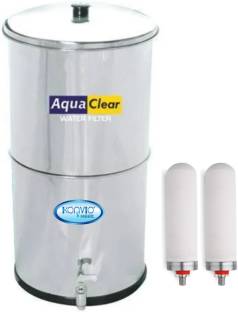KONVIO Non Electric Stainless Steel Gravity filter purifier 17 L Gravity Based Water Purifier