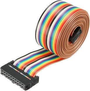 Flachbandkabel IDC Draht 10 Pin 5m Flachbandkabel Regenbogenfarben Flachband Draht Kabel für Raspberry Pi Breadboard's oder Ihres Arduino's,IDC-Flachbandkabel,Rainbow Flat Ribbon Kabel 