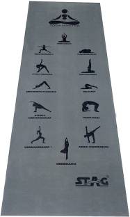 STAG Yoga Mantra ASANA Grey 8 mm Yoga Mat
