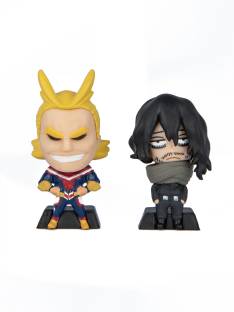 ComicSense All Might And Eraser Head Tiny Chibi Figurine (Keychain) Pack of 2