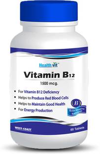 Healthvit Vitamin B12 500 Mcg 60 Tablets Price In India Buy Healthvit Vitamin B12 500 Mcg 60 Tablets Online At Flipkart Com