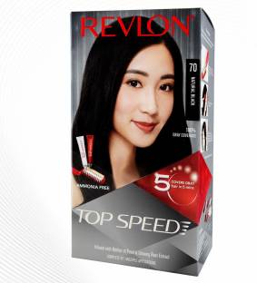 Revlon Top Speed Hair color Women , Natural Black 70 - Pack of 2
