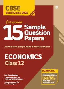 Cbse New Pattern 15 Sample Paper Economics Class 12 for 2021 Exam with Reduced Syllabus