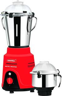 cookwell 2 HP Hotel Master 1500 w Mixer Grinder (2 Jars, Red)