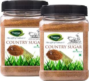 THANJAI NATURAL COUNTRY SUGAR 500g X 2 JAR PURE 100% NATURAL Sugar