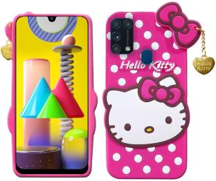 WEBKREATURE Back Cover for Samsung Galaxy F41, Samsung Galaxy M31, Cute Hello Kitty Case