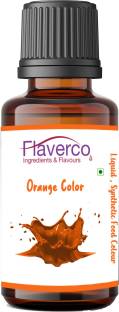 flaverco Orange liquid food colour for baking, sweets, Ice cream & more..!! Orange