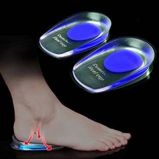 KAKLOTAR Gel Heel cups Silicon Heel Pad for Heel Ankle Pain, Heel Spur Shoe Support Pad for Men and Women Shock Cushion Pad for Heels (1 PAIR)