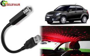 Selifaur S2S213 Car Interior Atmosphere LED Decorative Light Portable USB Ambient Roof Ceiling Star Laser Light Swift Dzire Type -3 Car Fancy Lights