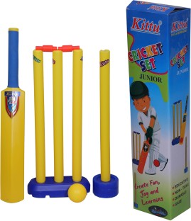 4 wickets Kit,2Years - 6 Years Free Shipping @U Details about   New Junior Plastic bat Ball Kit 