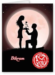Midas Craft I Love You Bikram ….07 Romantic Quote Greeting Card Price in  India - Buy Midas Craft I Love You Bikram ….07 Romantic Quote Greeting Card  online at 