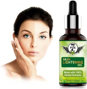 7 FOX Herbal Skin Lightening Oil, Skin Detox, Natural De-Tan, Skin Brightening,Moisturizes The Dry Skin, Herbal & Organic, 30 Ml.