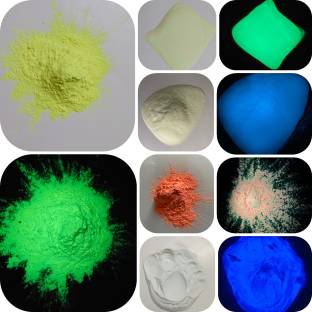 JASH GLOW IN THE DARK 5 colours (Green,skyblue,yellow,orange,voilet)each 10gm(Total 50gm)