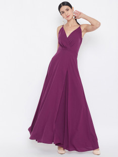 light purple overall dress